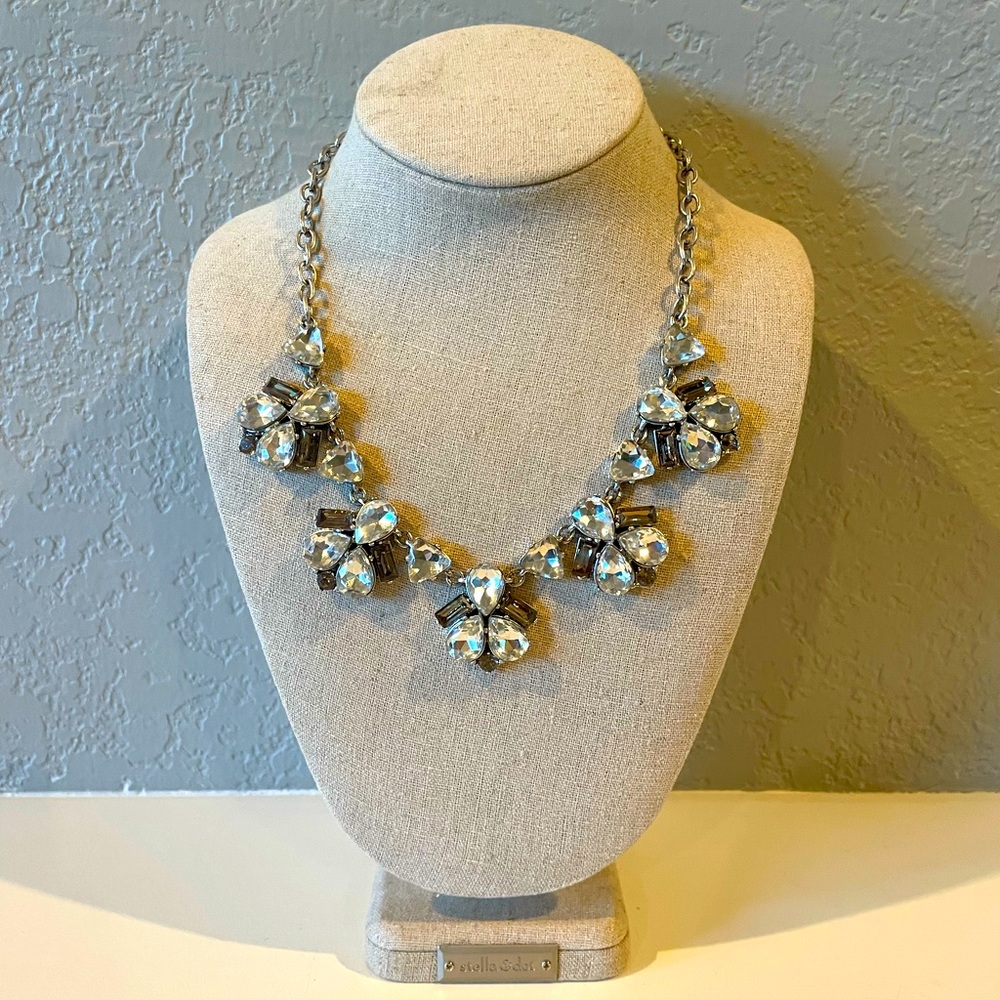 Silver Stella & Dot Gemstone Necklace